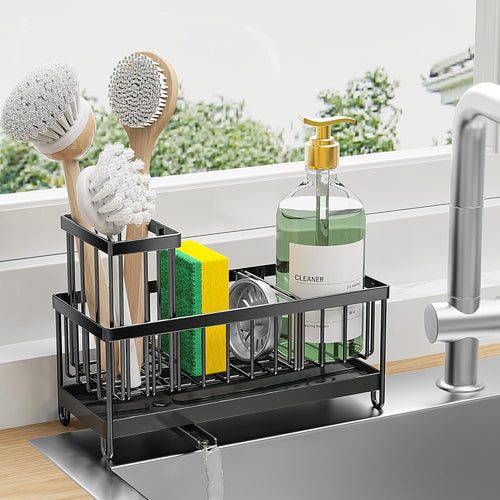 1 Black Sponge Holder for Kitchen Sink
